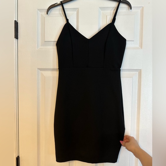 Lulus | Cocktail Queen Black Sleeveless Bodycon Dress (size S) - Picture 4 of 7